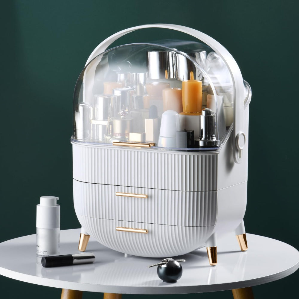 Frendorf | Badezimmerkörbe & Aufbewahrung Make-up-Organizer Aufbewahrung Schönheit Kosmetik Display Cases Theke Badezimmergeschenke für Frauen