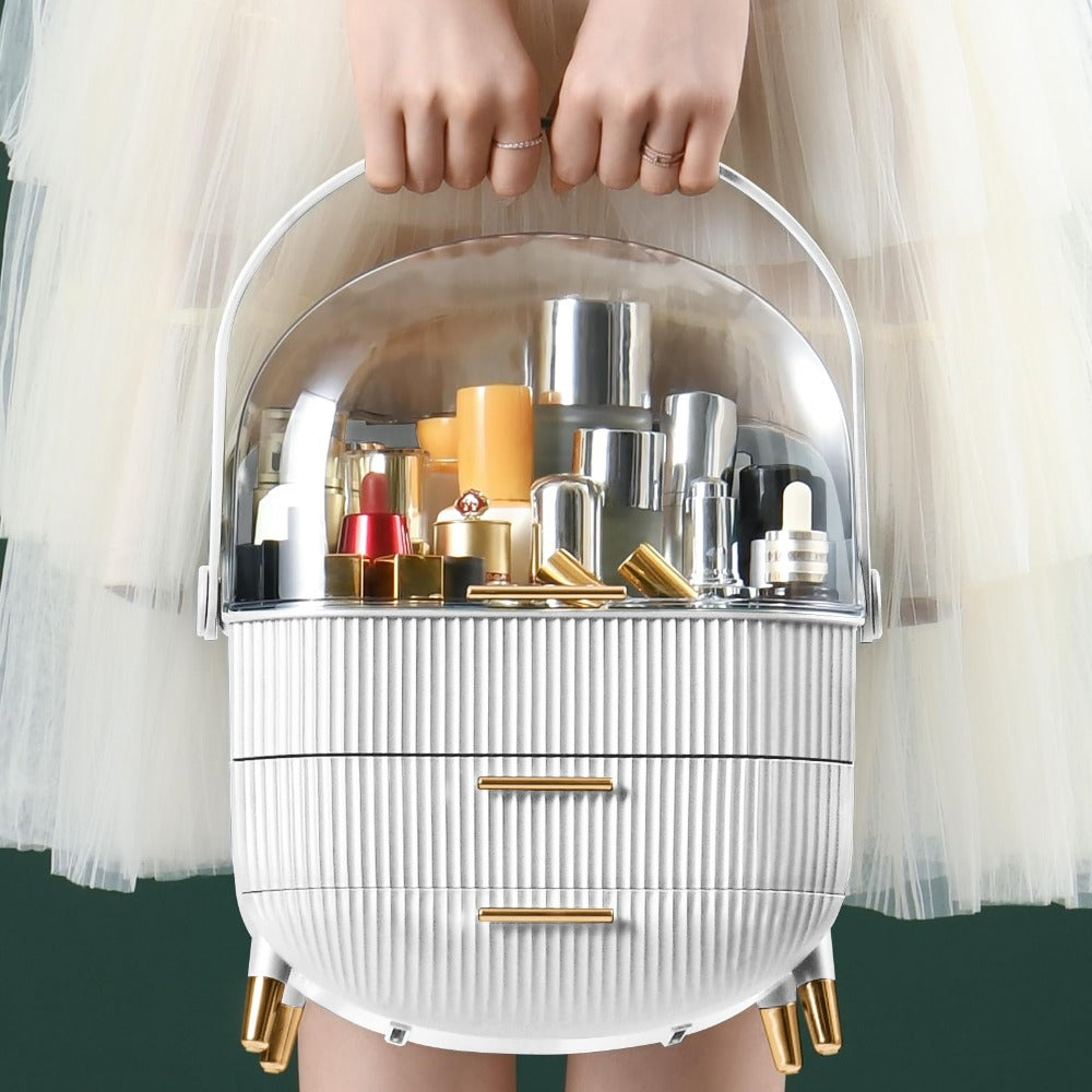 Frendorf | Badezimmerkörbe & Aufbewahrung Make-up-Organizer Aufbewahrung Schönheit Kosmetik Display Cases Theke Badezimmergeschenke für Frauen