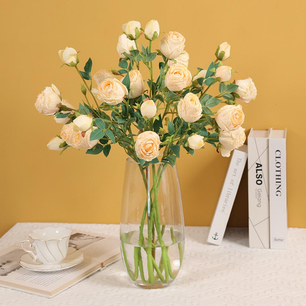 Frendorf | 5 Kopf Rose Seidenblume