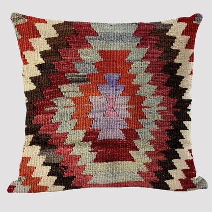 Frendorf | BohoLoom Mehrfarbiger Kissenbezug aus Leinen | Boho-Chic Design | Deko fürs Wohnzimmer & Schlafzimmer