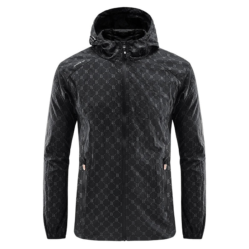 Frendorf | Ultraleichte wind- und sonnensichere Kapuzen-Sommerjacke Herren