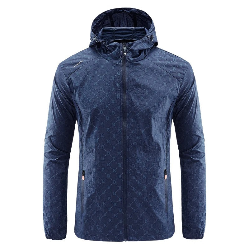 Frendorf | Ultraleichte wind- und sonnensichere Kapuzen-Sommerjacke Herren