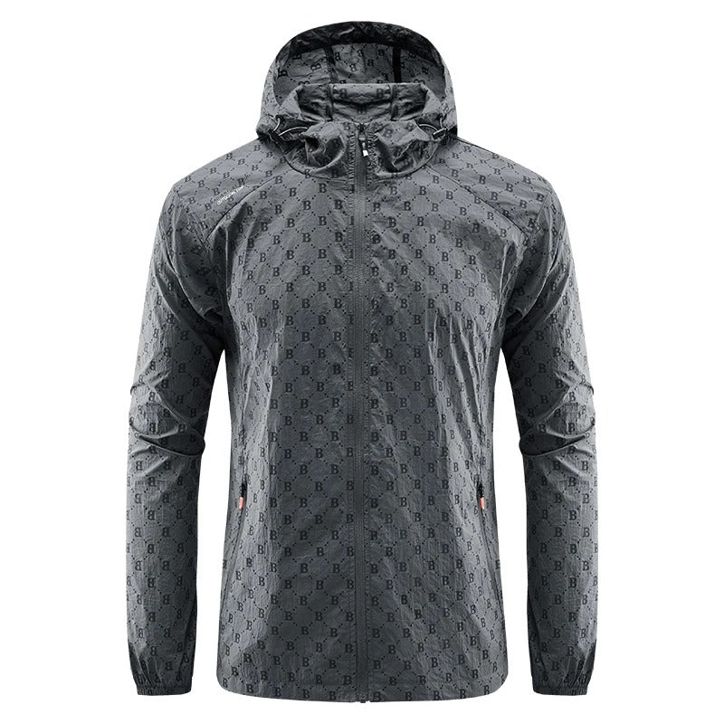 Frendorf | Ultraleichte wind- und sonnensichere Kapuzen-Sommerjacke Herren