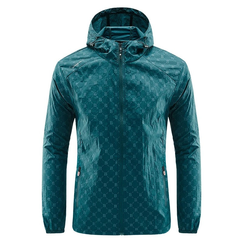 Frendorf | Ultraleichte wind- und sonnensichere Kapuzen-Sommerjacke Herren