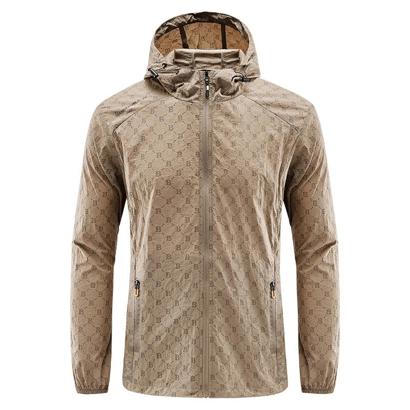 Frendorf | Ultraleichte wind- und sonnensichere Kapuzen-Sommerjacke Herren