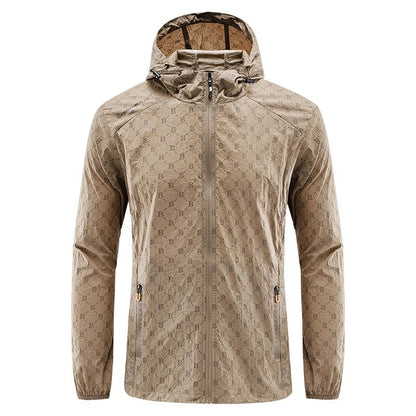 Frendorf | Ultraleichte wind- und sonnensichere Kapuzen-Sommerjacke Herren