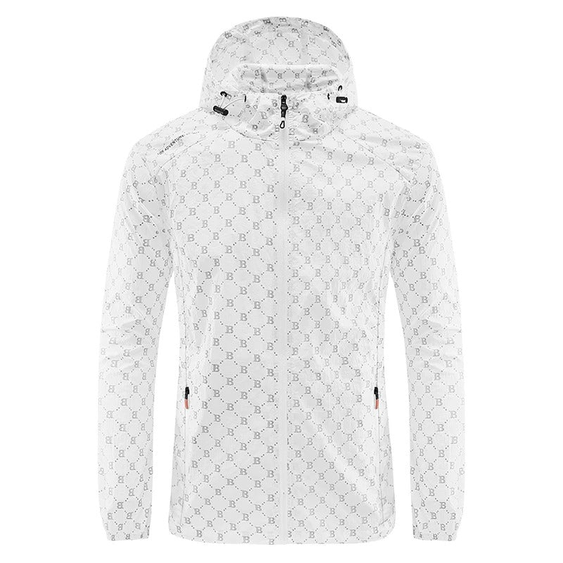 Frendorf | Ultraleichte wind- und sonnensichere Kapuzen-Sommerjacke Herren