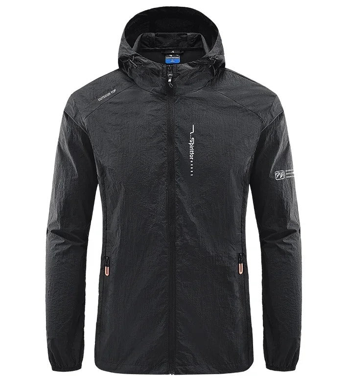 Frendorf | Ultraleichte wind- und sonnensichere Kapuzen-Sommerjacke Herren