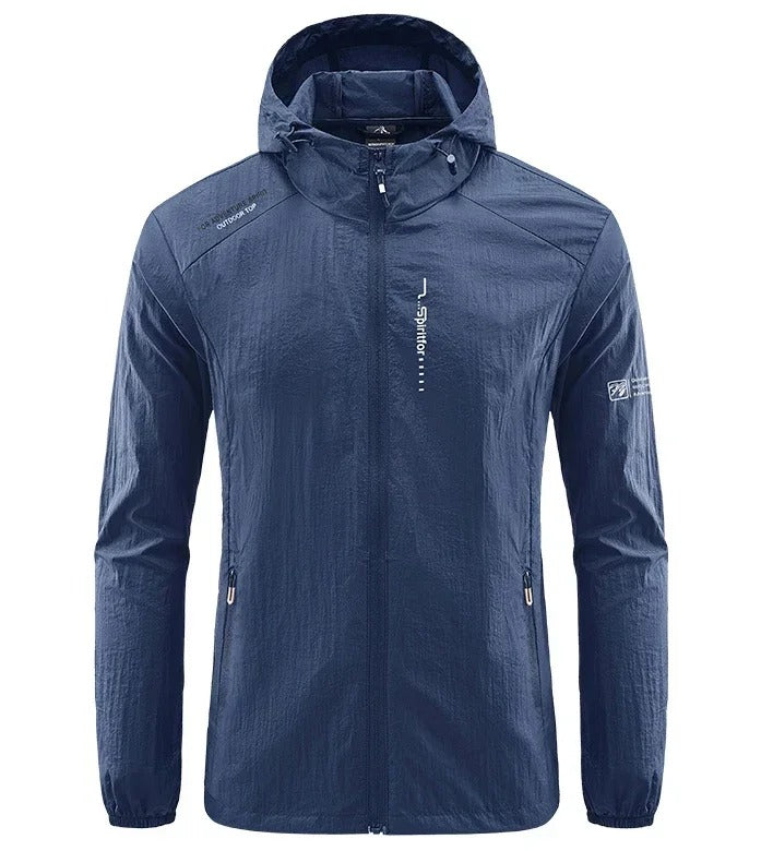 Frendorf | Ultraleichte wind- und sonnensichere Kapuzen-Sommerjacke Herren