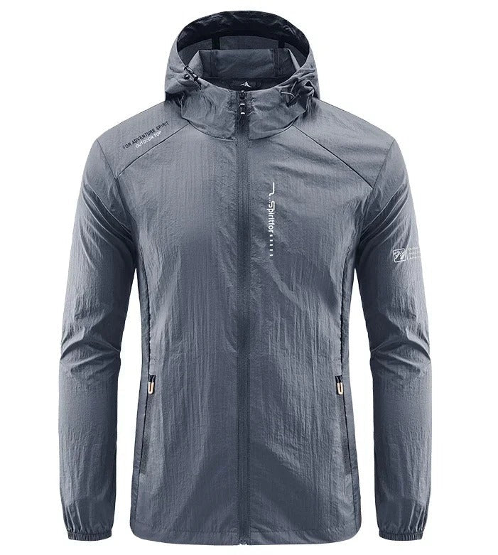 Frendorf | Ultraleichte wind- und sonnensichere Kapuzen-Sommerjacke Herren