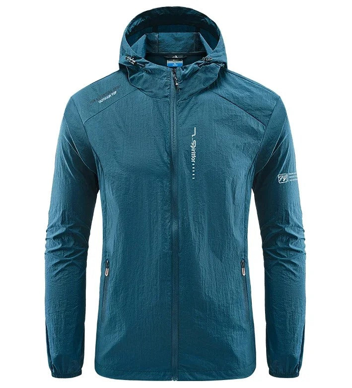 Frendorf | Ultraleichte wind- und sonnensichere Kapuzen-Sommerjacke Herren