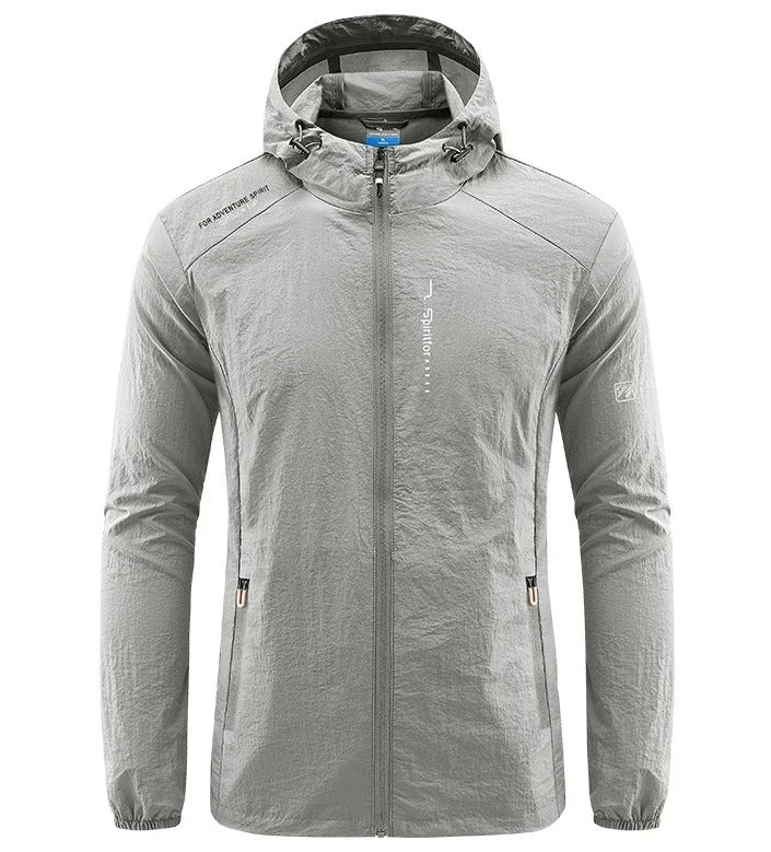 Frendorf | Ultraleichte wind- und sonnensichere Kapuzen-Sommerjacke Herren