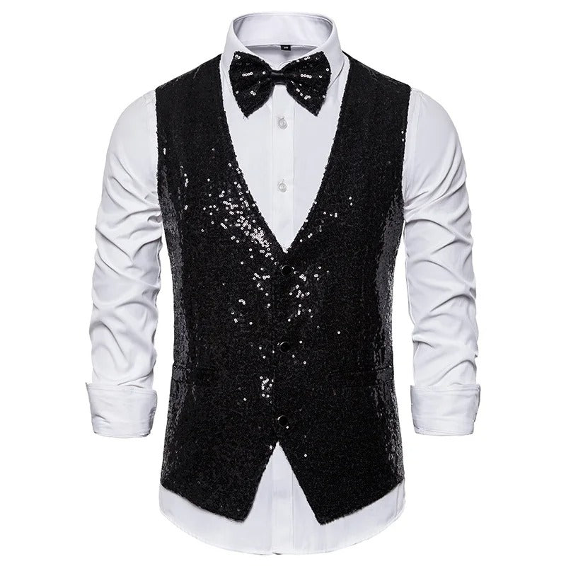 Frendorf | Gilet | Party-Glitzerweste für Männer