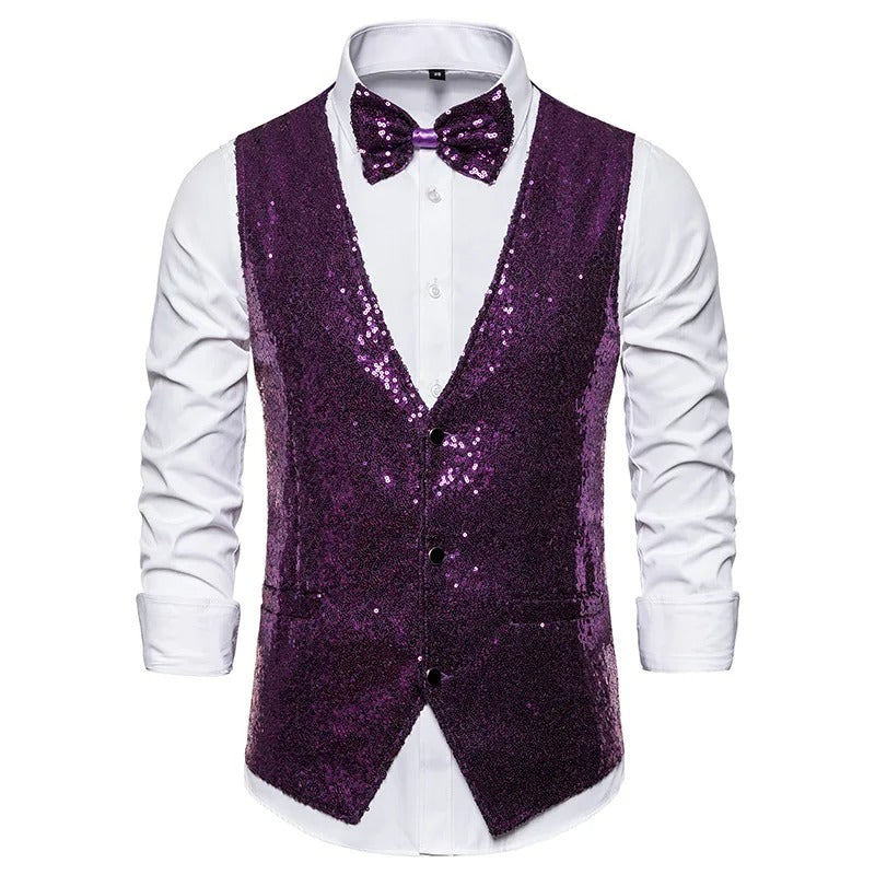 Frendorf | Gilet | Party-Glitzerweste für Männer