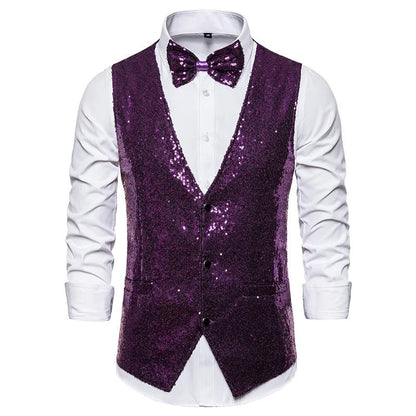 Frendorf | Gilet | Party-Glitzerweste für Männer