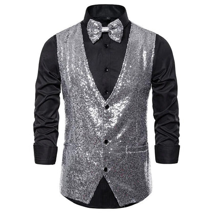Frendorf | Gilet | Party-Glitzerweste für Männer