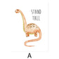Cartoon Dinosaur Ermutigung - Leinwand Wandkunstdruck