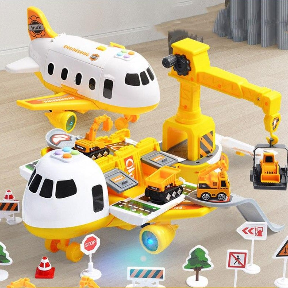 Frendorf | Große Flugzeug-Fahrzeug-Spielsets | Polizei-, Bau- oder Feuerwehrspielzeug