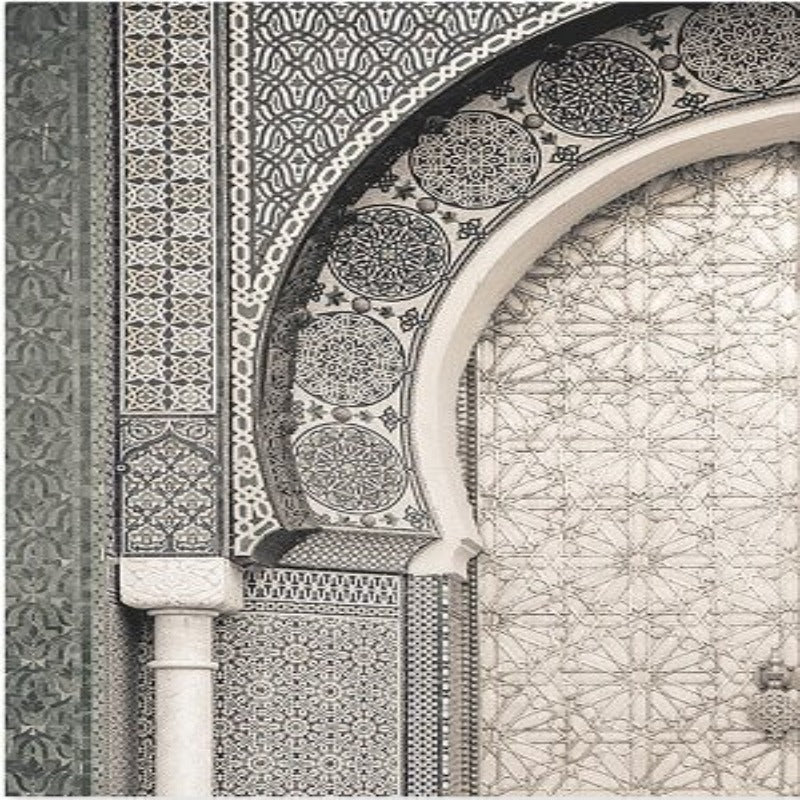 Moderne marokkanische Marrakesch Tür - Leinwand Wandkunst Druck