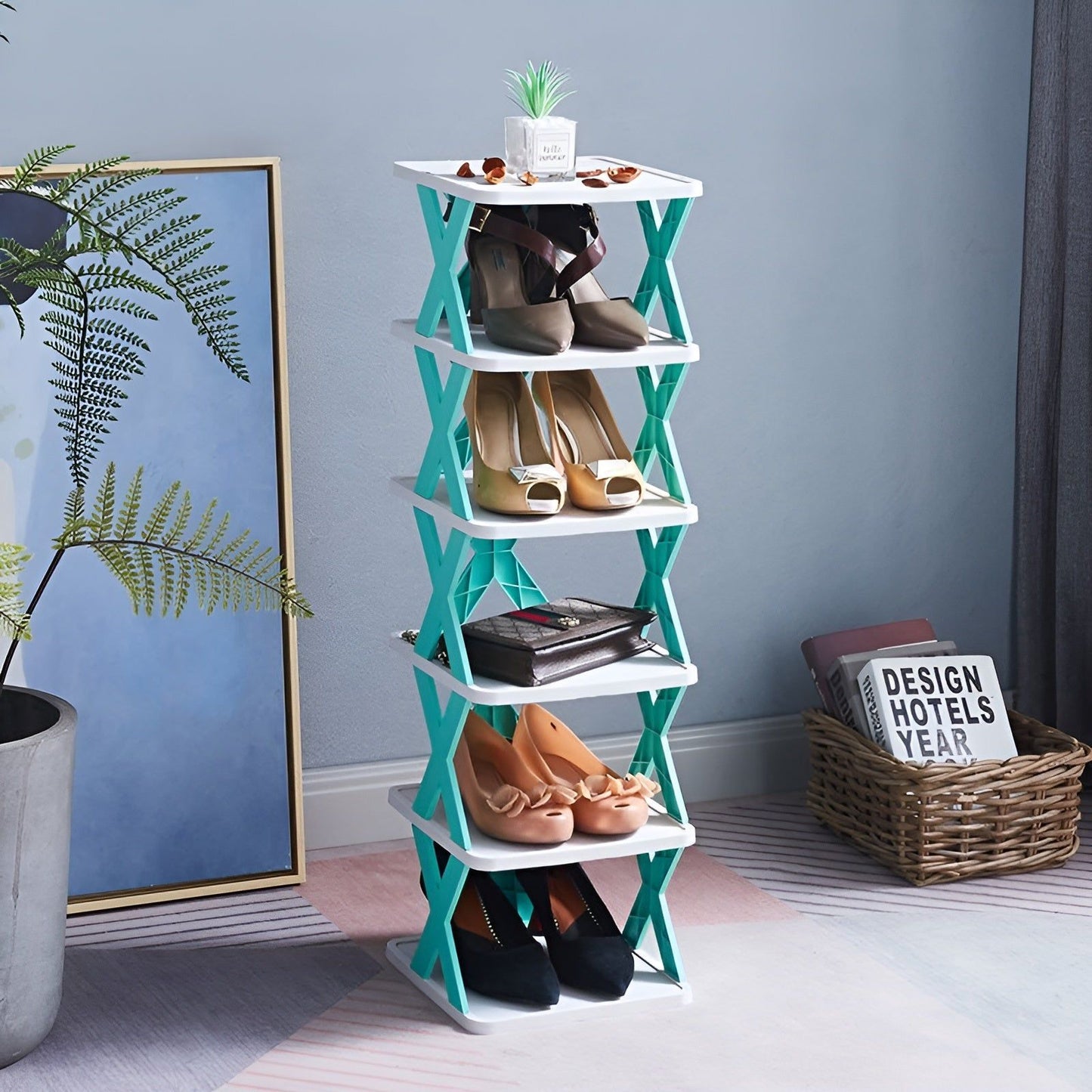 Frendorf | Multifunktionales und Faltbares Schuhregal - SpaceSaver