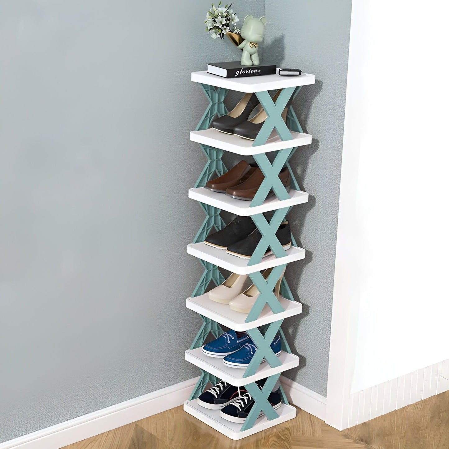 Frendorf | Multifunktionales und Faltbares Schuhregal - SpaceSaver