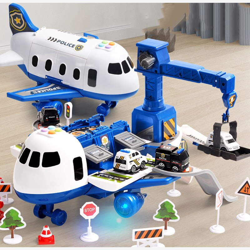 Frendorf | Große Flugzeug-Fahrzeug-Spielsets | Polizei-, Bau- oder Feuerwehrspielzeug