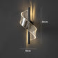 Luxus Glas Wandlampe mit Kerzenhalter