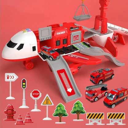 Frendorf | Große Flugzeug-Fahrzeug-Spielsets | Polizei-, Bau- oder Feuerwehrspielzeug