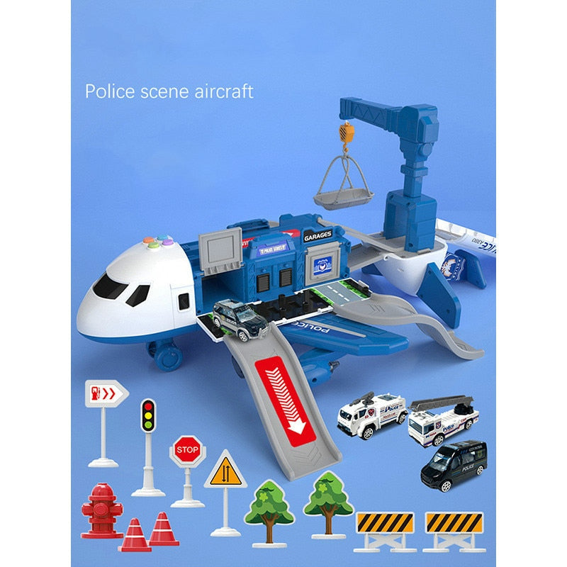 Frendorf | Große Flugzeug-Fahrzeug-Spielsets | Polizei-, Bau- oder Feuerwehrspielzeug