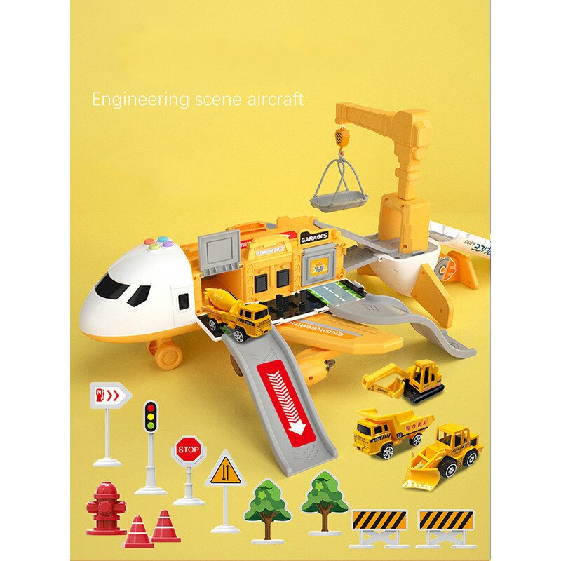 Frendorf | Große Flugzeug-Fahrzeug-Spielsets | Polizei-, Bau- oder Feuerwehrspielzeug