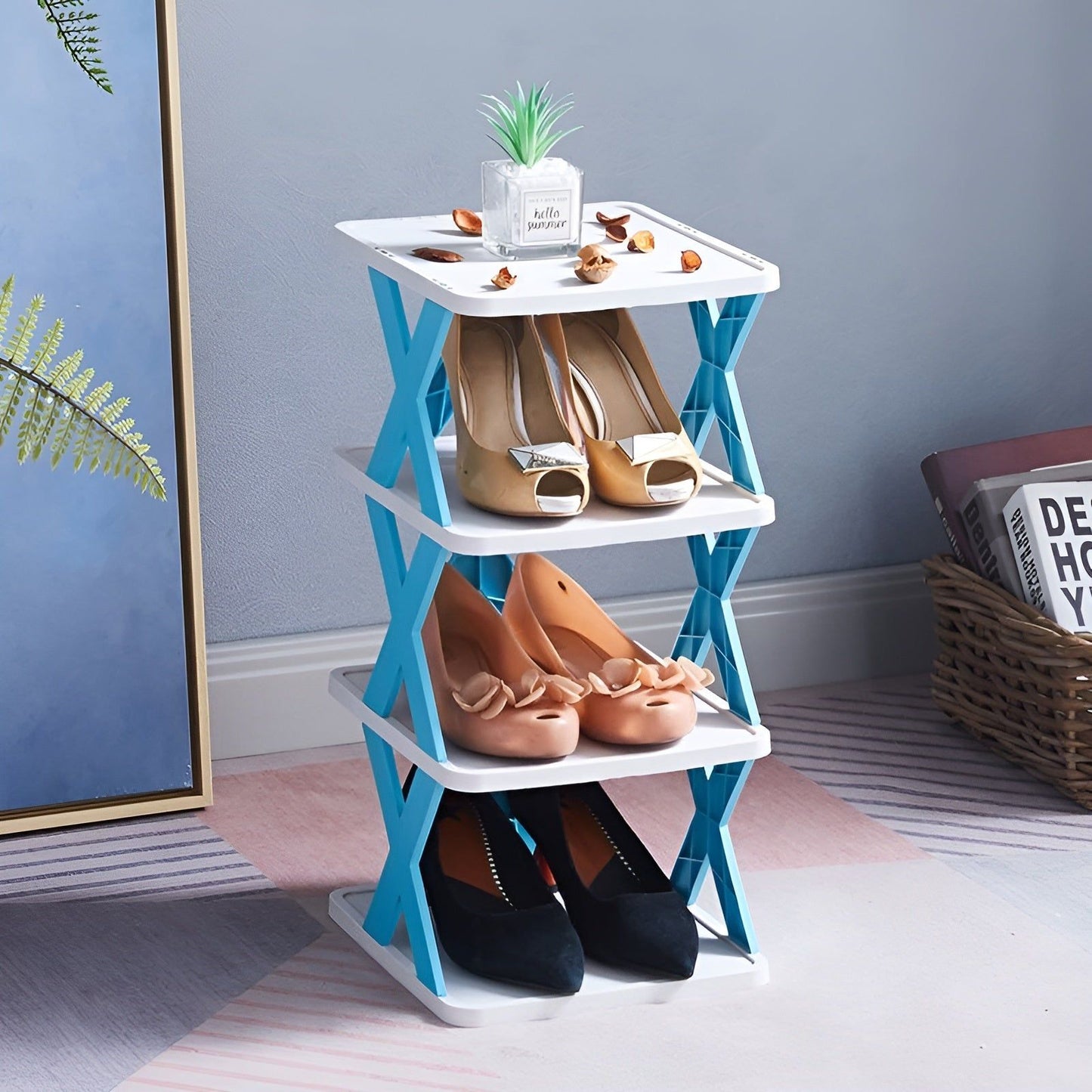 Frendorf | Multifunktionales und Faltbares Schuhregal - SpaceSaver