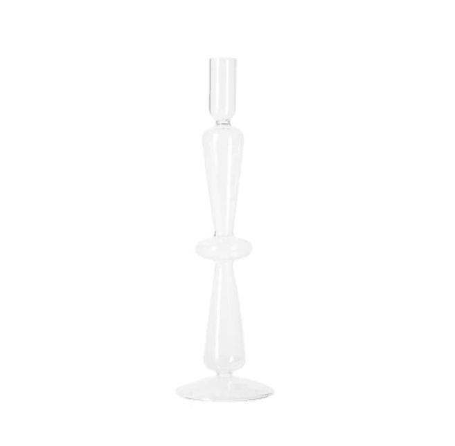 Vintage-Glas-Kerzenständer Kerzen Halter