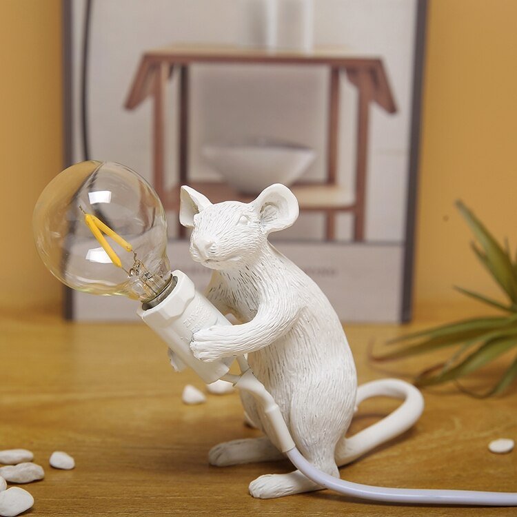 Vintage Mouse LED Tischlampe