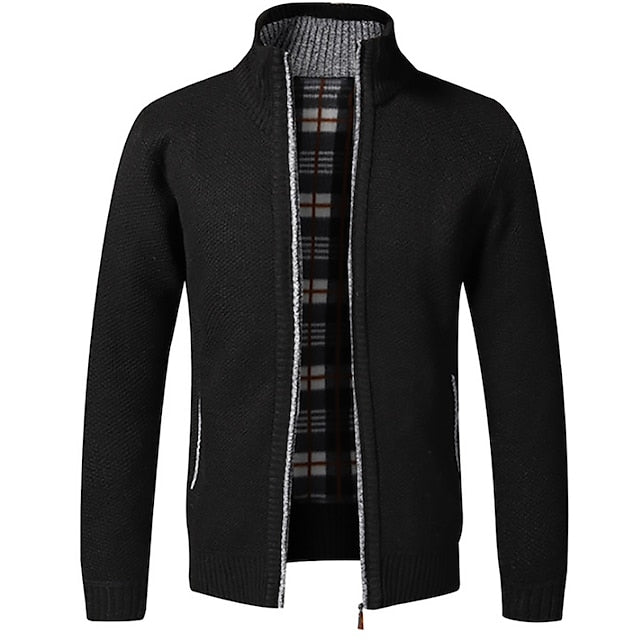 Frendorf | Stylischer Zipper-Strickpullover für Herren (italienisches Design)