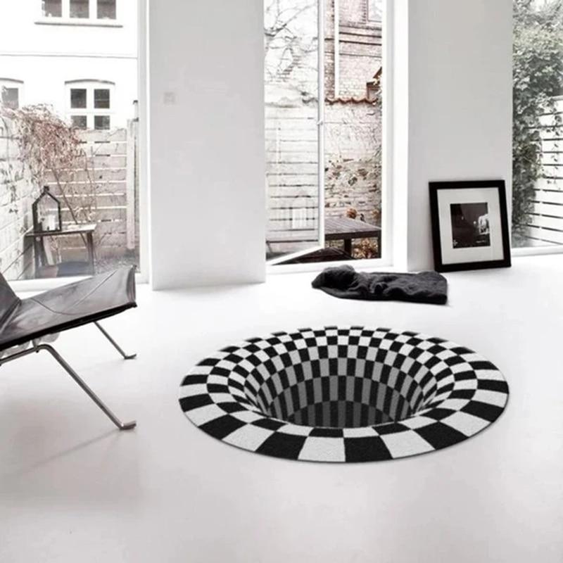 3D-Teppich – Vortex – Illusionsdesign – moderner Teppich