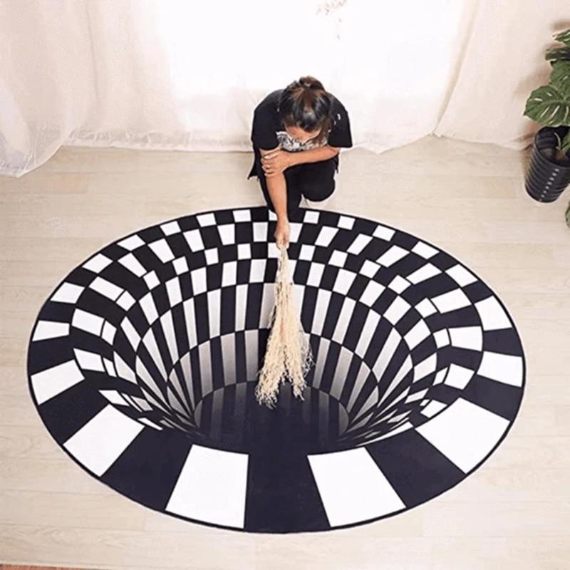 3D-Teppich – Vortex – Illusionsdesign – moderner Teppich