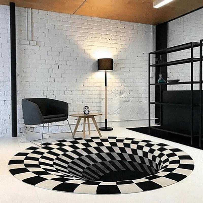 3D-Teppich – Vortex – Illusionsdesign – moderner Teppich