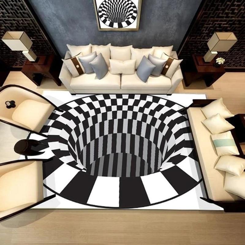 3D-Teppich – Vortex – Illusionsdesign – moderner Teppich