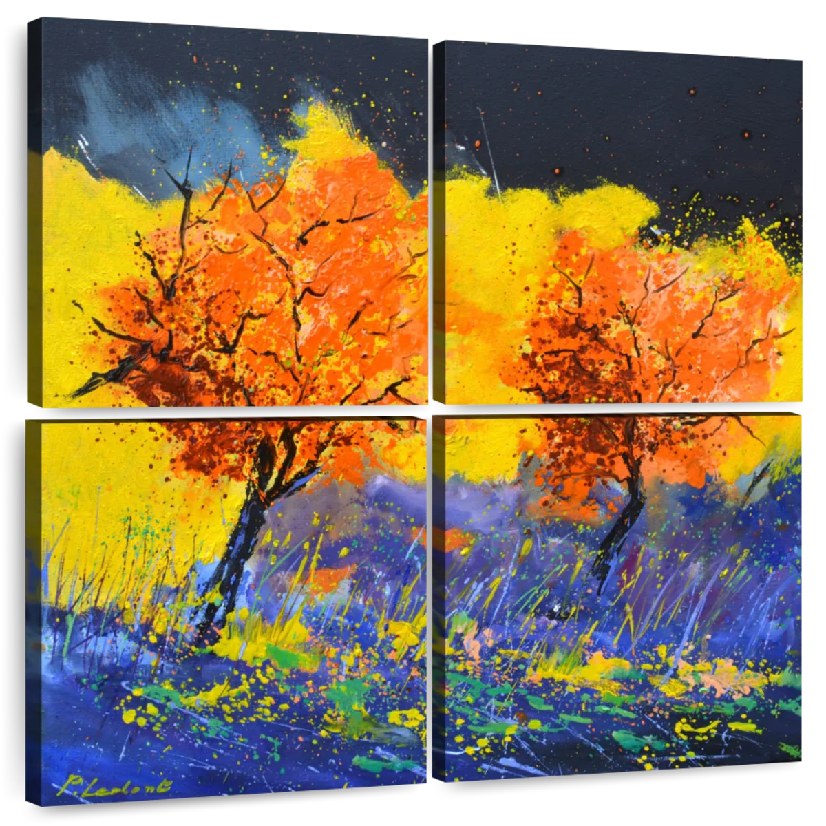 Frendorf | Herbstliche Bäume Wandkunst
