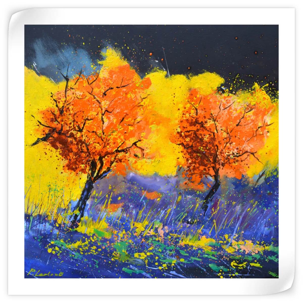 Frendorf | Herbstliche Bäume Wandkunst