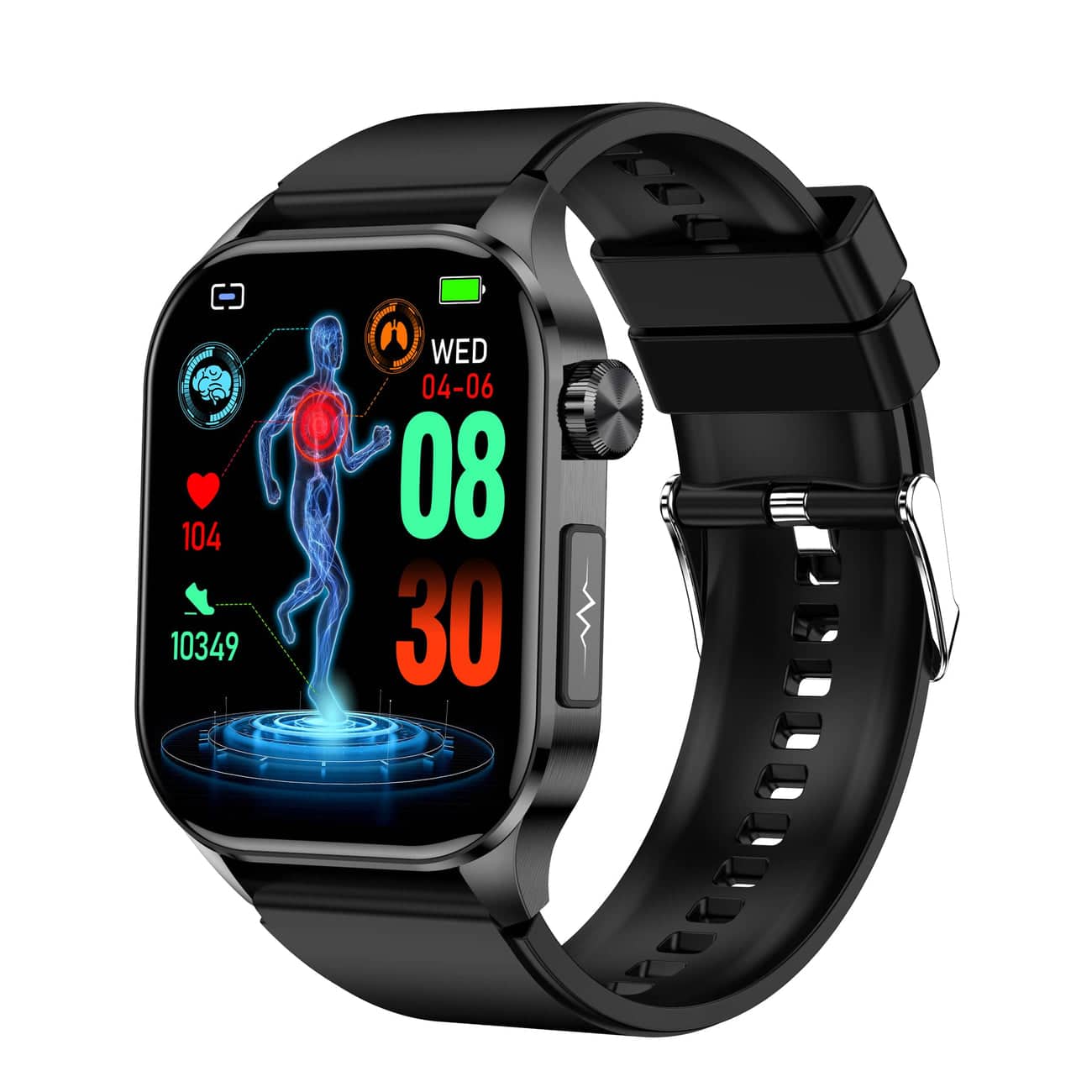 Frendorf | Smartwatch für Gesundheit & Fitness – EKG, Blutdruck, Herzfrequenzmessung – iOS & Android kompatibel