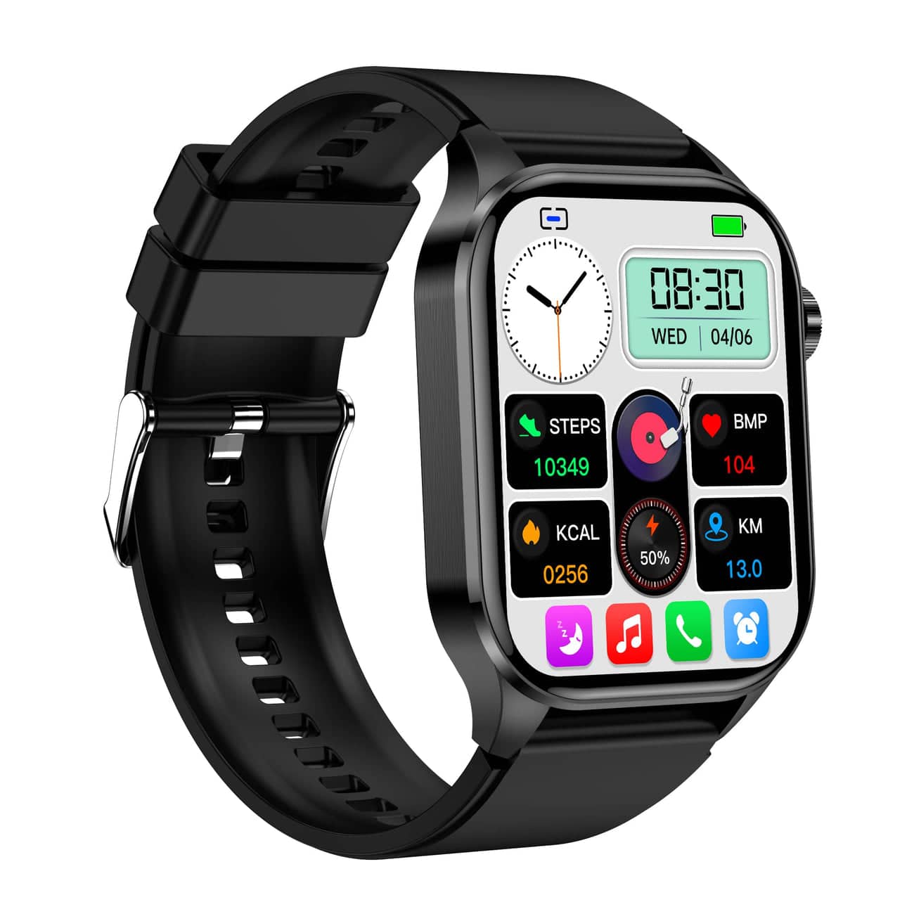 Frendorf | Smartwatch für Gesundheit & Fitness – EKG, Blutdruck, Herzfrequenzmessung – iOS & Android kompatibel