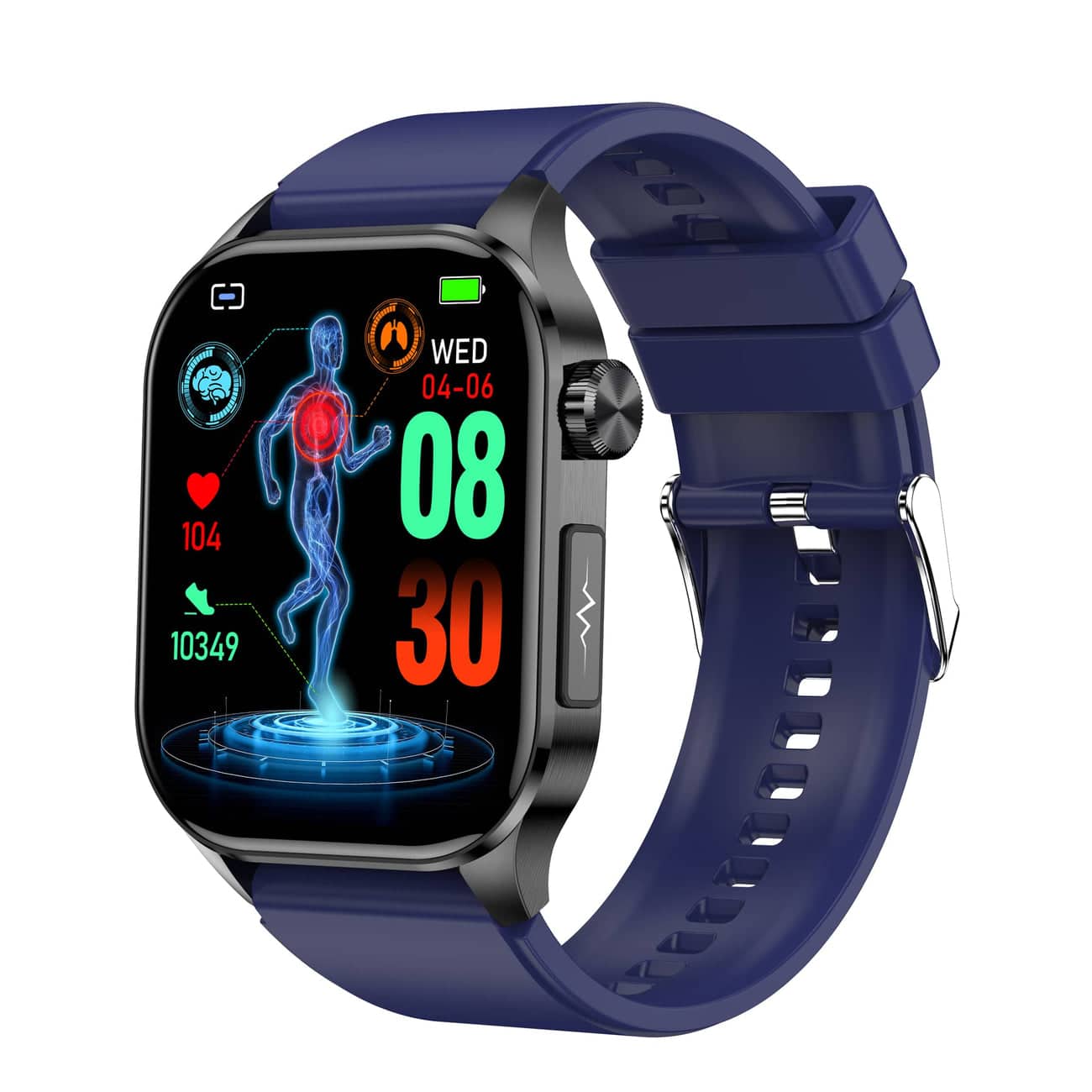Frendorf | Smartwatch für Gesundheit & Fitness – EKG, Blutdruck, Herzfrequenzmessung – iOS & Android kompatibel