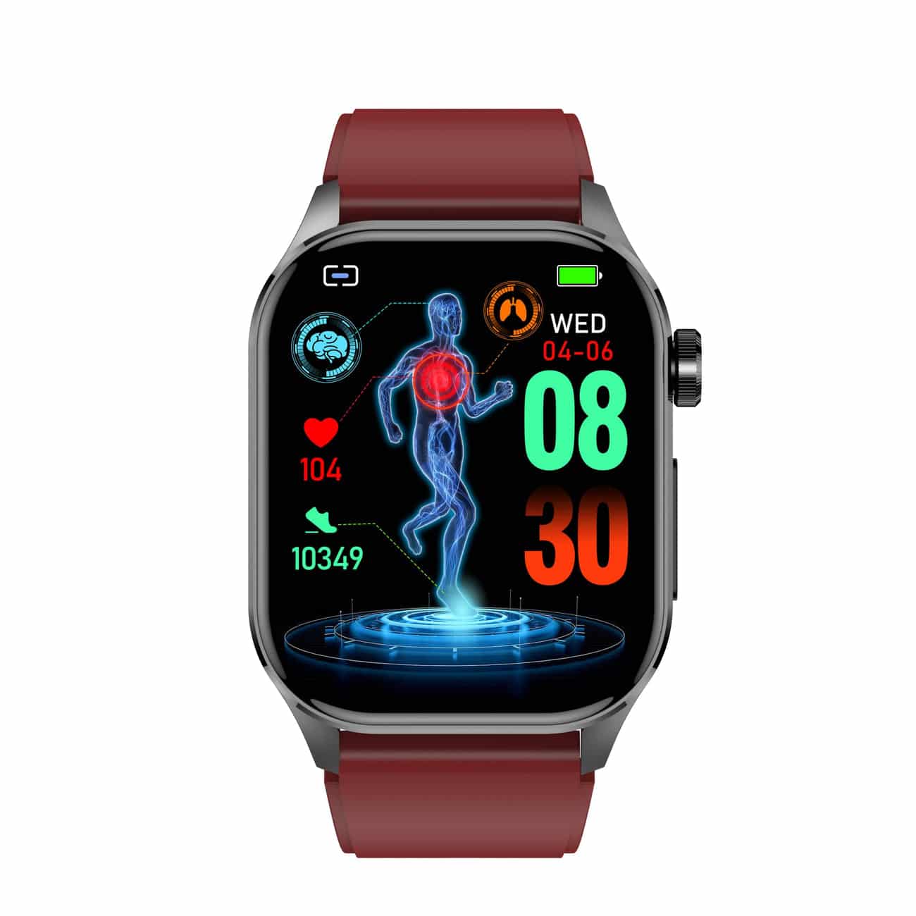 Frendorf | Smartwatch für Gesundheit & Fitness – EKG, Blutdruck, Herzfrequenzmessung – iOS & Android kompatibel