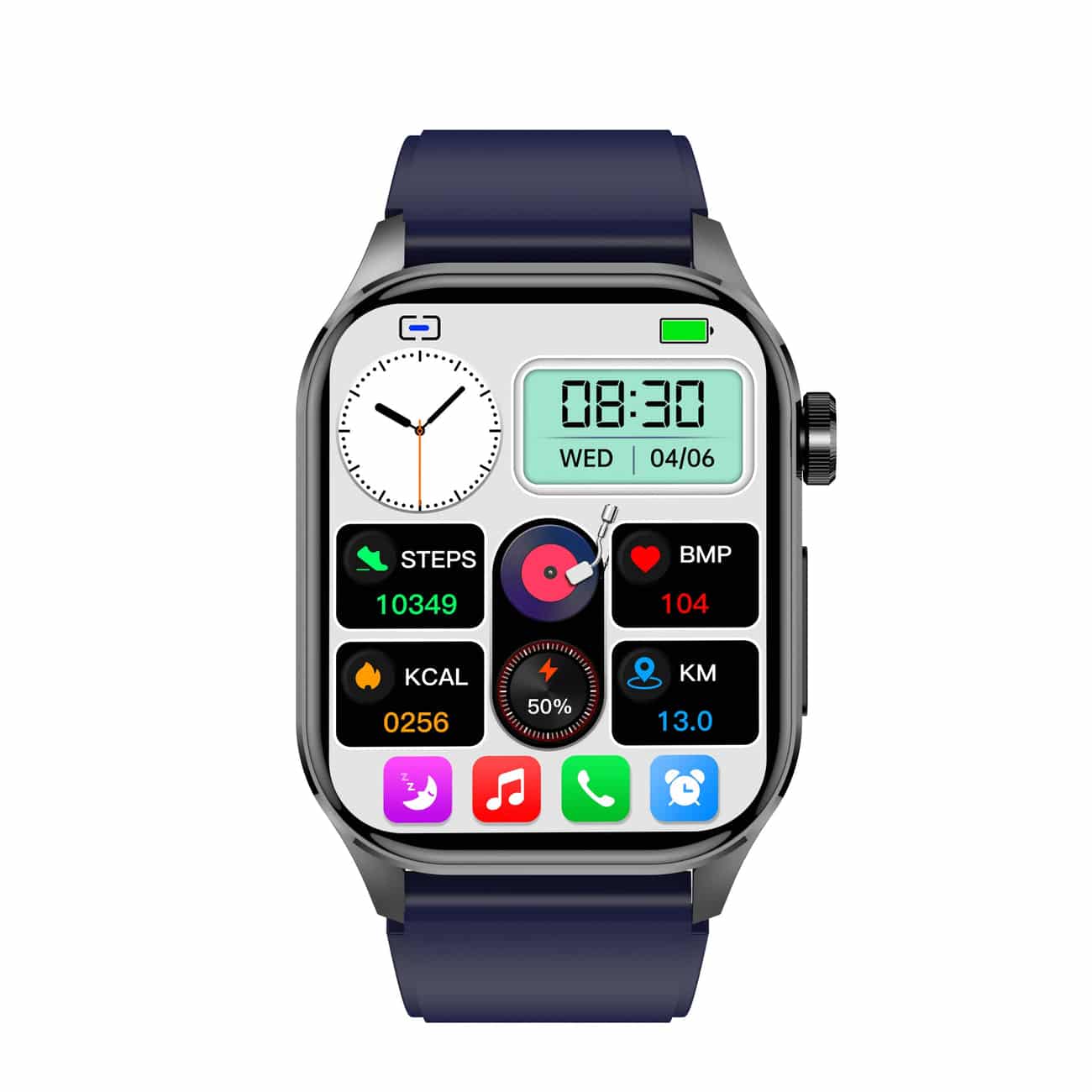 Frendorf | Smartwatch für Gesundheit & Fitness – EKG, Blutdruck, Herzfrequenzmessung – iOS & Android kompatibel