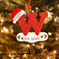 Frendorf | Personalisierte Weihnachts 24 Buchstaben Ornamente