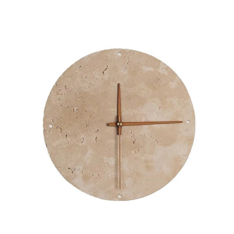 Frendorf | Erwecken Sie Ihren Raum mit der Wabi-sabi Wanduhr aus Travertin