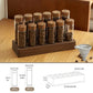 Frendorf | Walnuss Massivholz Basis Einzelportionen Kaffeebohnen Lagerung Holzhalter