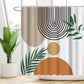 Wasserabweisendes florales Duschvorhang-Set mit modernem Design