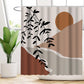 Wasserabweisendes florales Duschvorhang-Set mit modernem Design